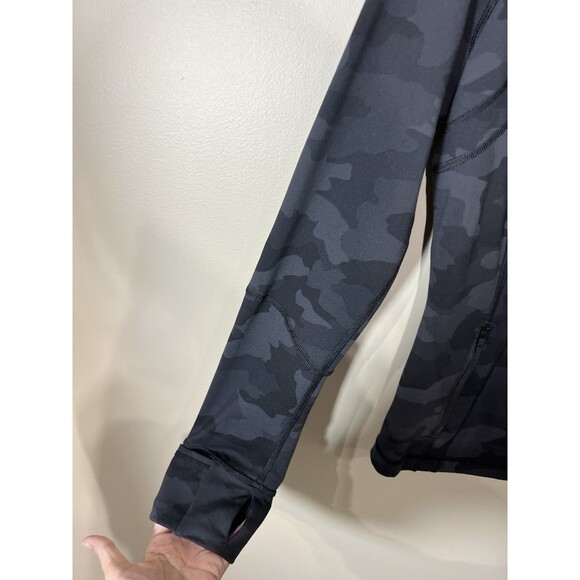 Lululemon Define Jacket Heritage 365 Camo Deep Coal Women Size 10 Full Zip - Picture 6 of 12